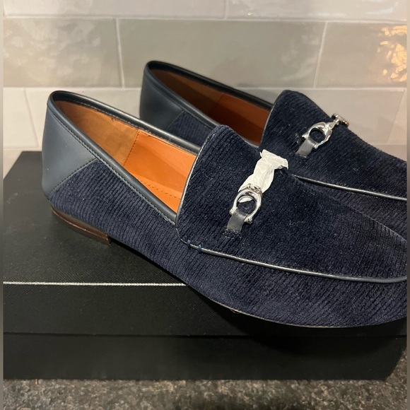 Coach Haley Loafer for Women Nav Size US 7 B Corduroy New In Box - Picture 2 of 6
